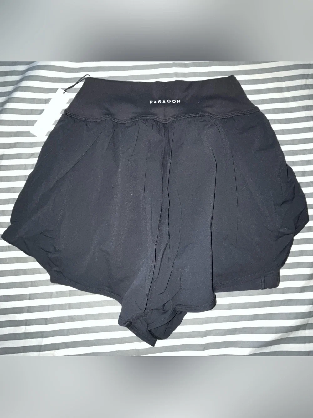 Paragon Fitwear RecStretch Apex Sports Bra & AirLift Track Short in Black Size M